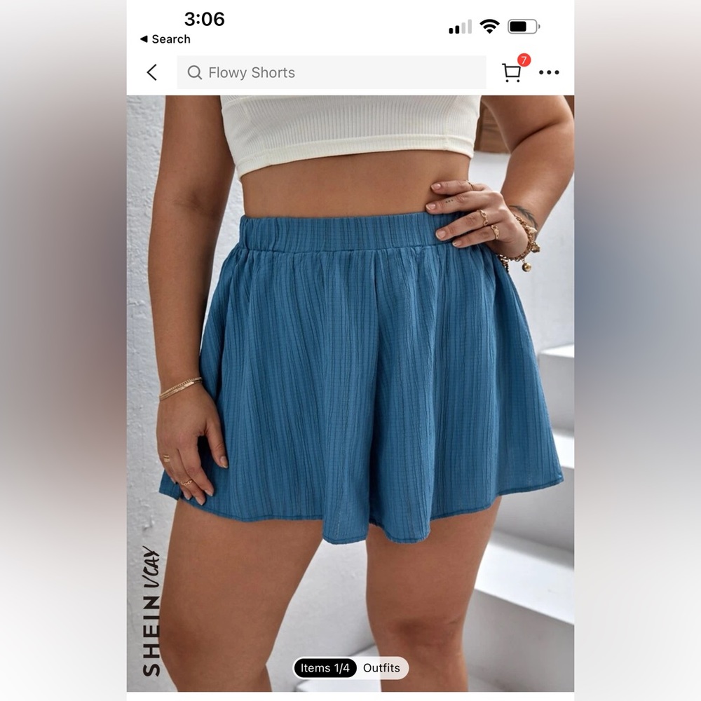 Shein Curve Flowy Shorts